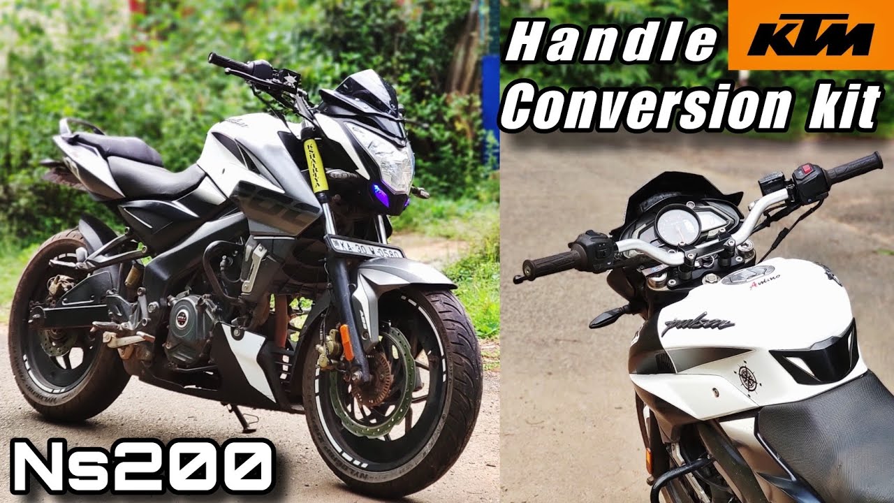 Handle Bar Conversion Kit For Ns200 | KTM Handle | Easy Installation | Good Look 🔥