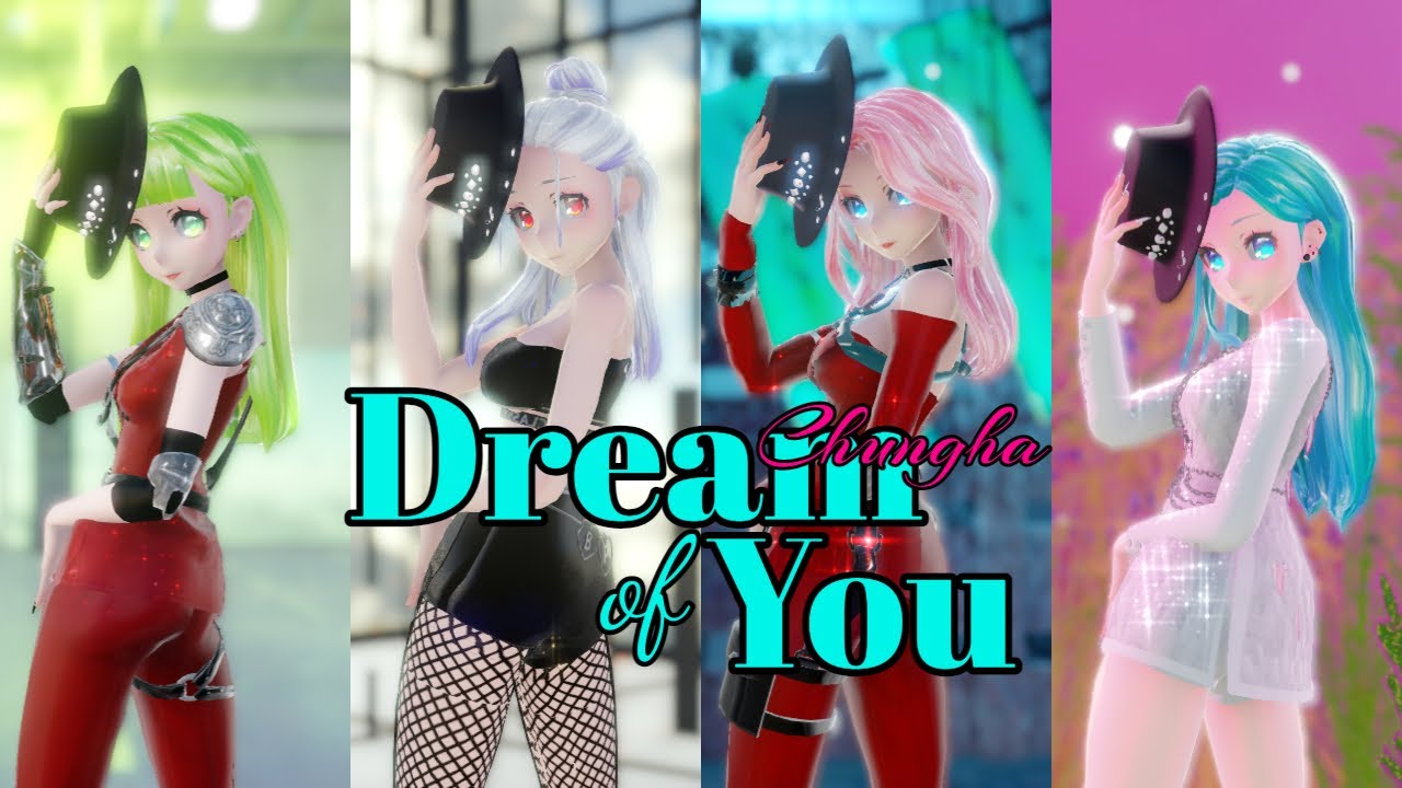 【MMD】Haku.Luka.Miku.Gumi - ◤ • Dream Of You• ◥ + 💕Thank You 1000sub💕