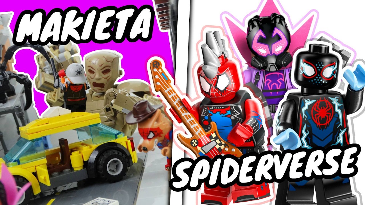 ZBUDOWAŁEM WIELKĄ MAKIETE DLA WSZYSTKICH FIGUREK Z SERII MINIFIGURES SPIDER-VERSE Z LEGO