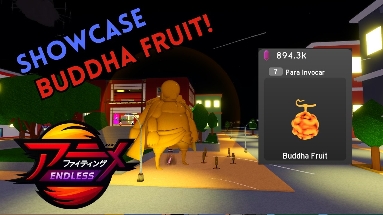 BUDDHA FRUIT SHOWCASE! A NOVA FRUTA DO Anime Fighting Simulator Endless!