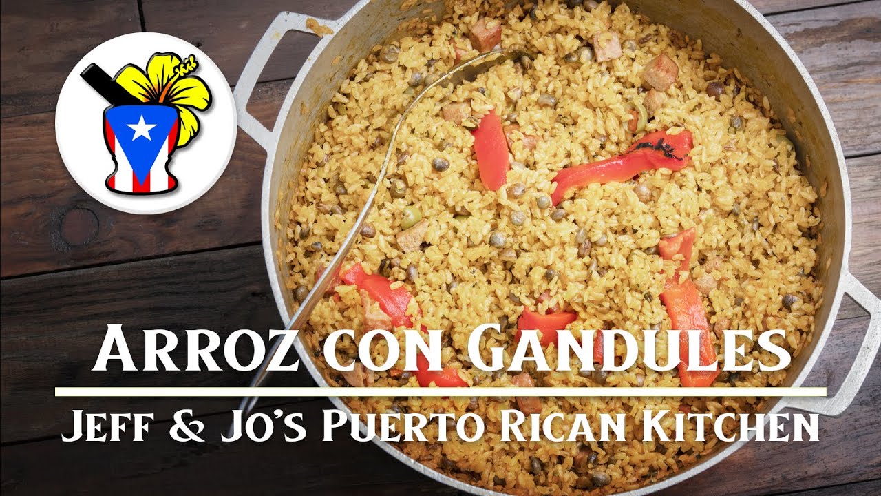 Como hacer Arroz con Gandules