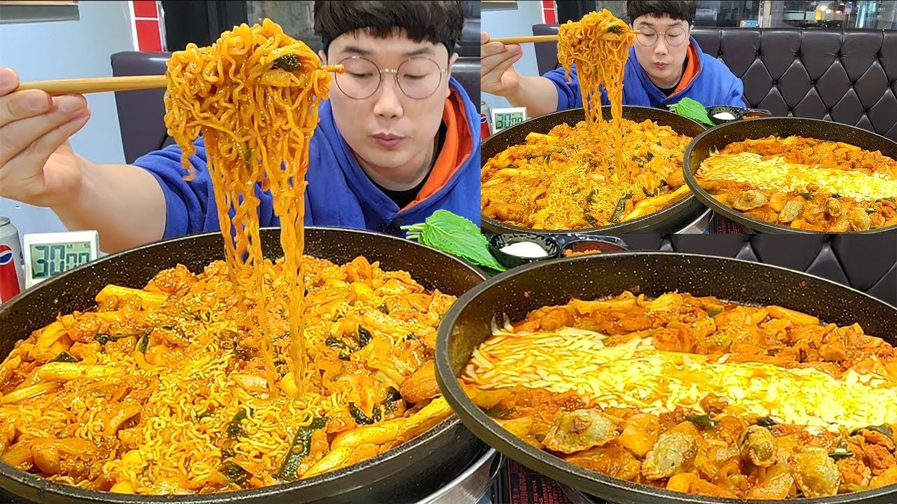치즈닭갈비 대창닭갈비 라면사리..30분안에 다먹으면 5백만원!!