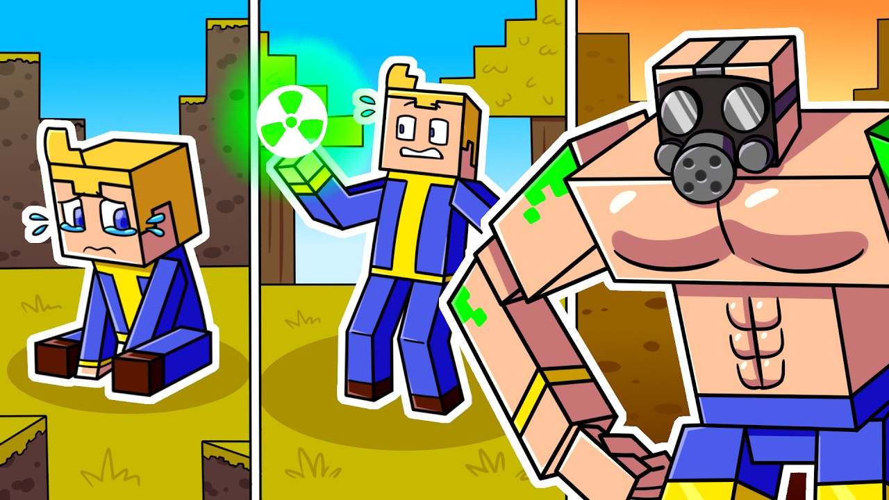 I Survived 100 DAYS as a NUCLEAR WARRIOR in HARDCORE Minecraft!
