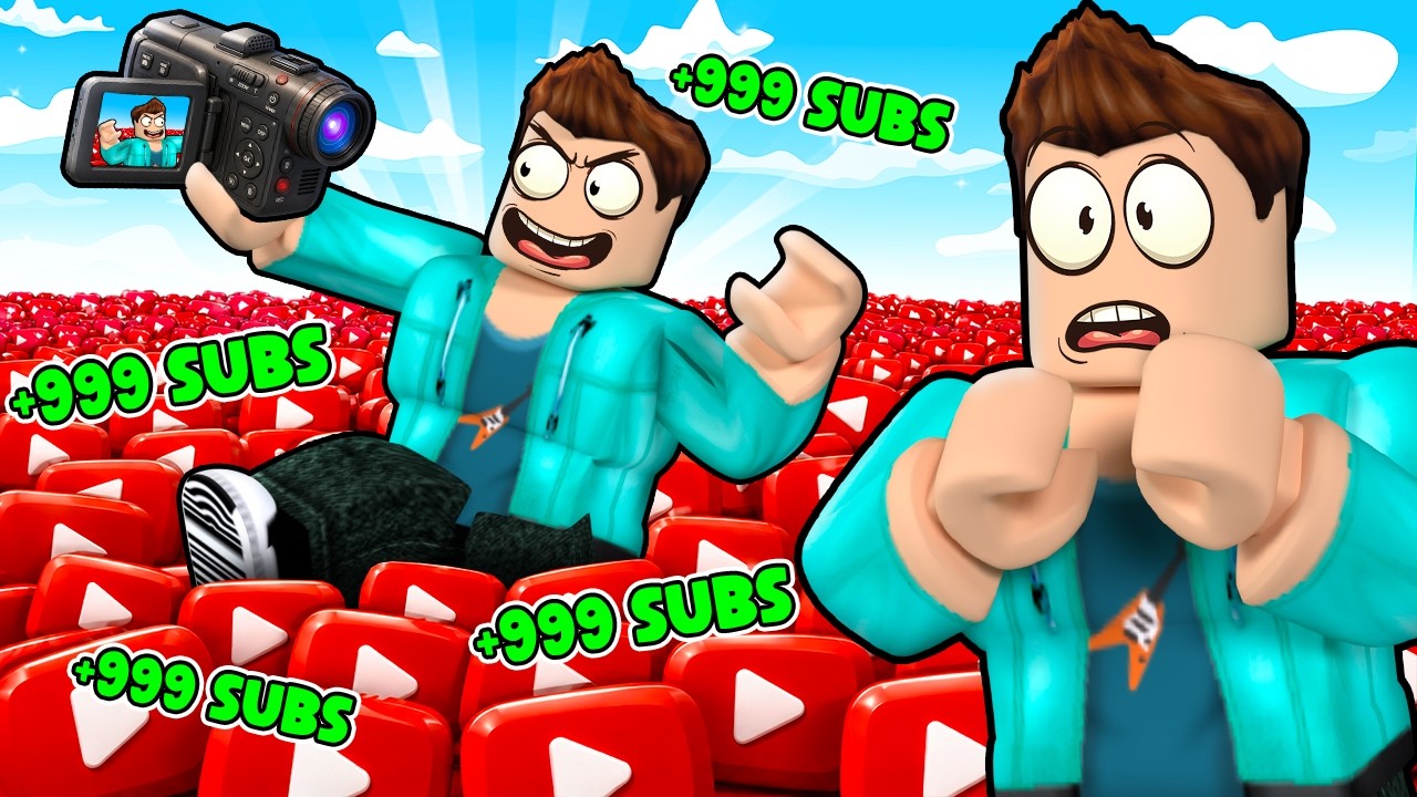 I BECAME THE BIGGEST YOUTUBER IN ROBLOX !!