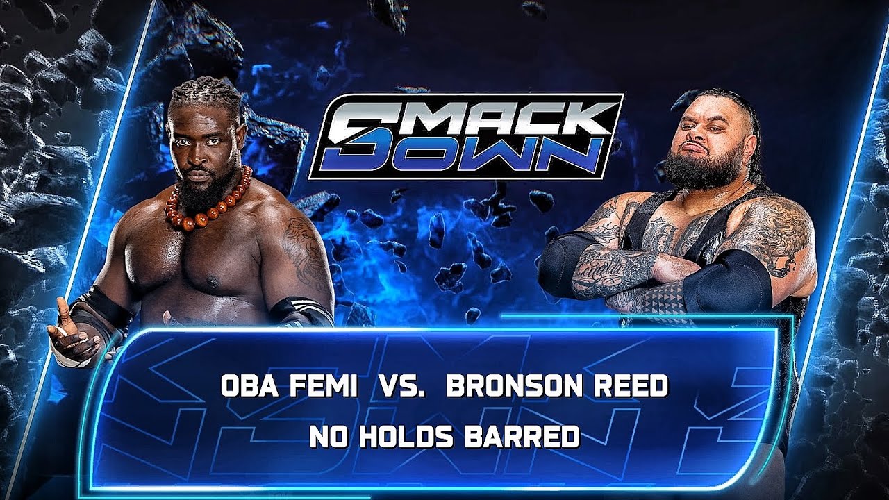 Бронсон Рид против Оба Феми — бой без правил на WWE SMACKDOWN