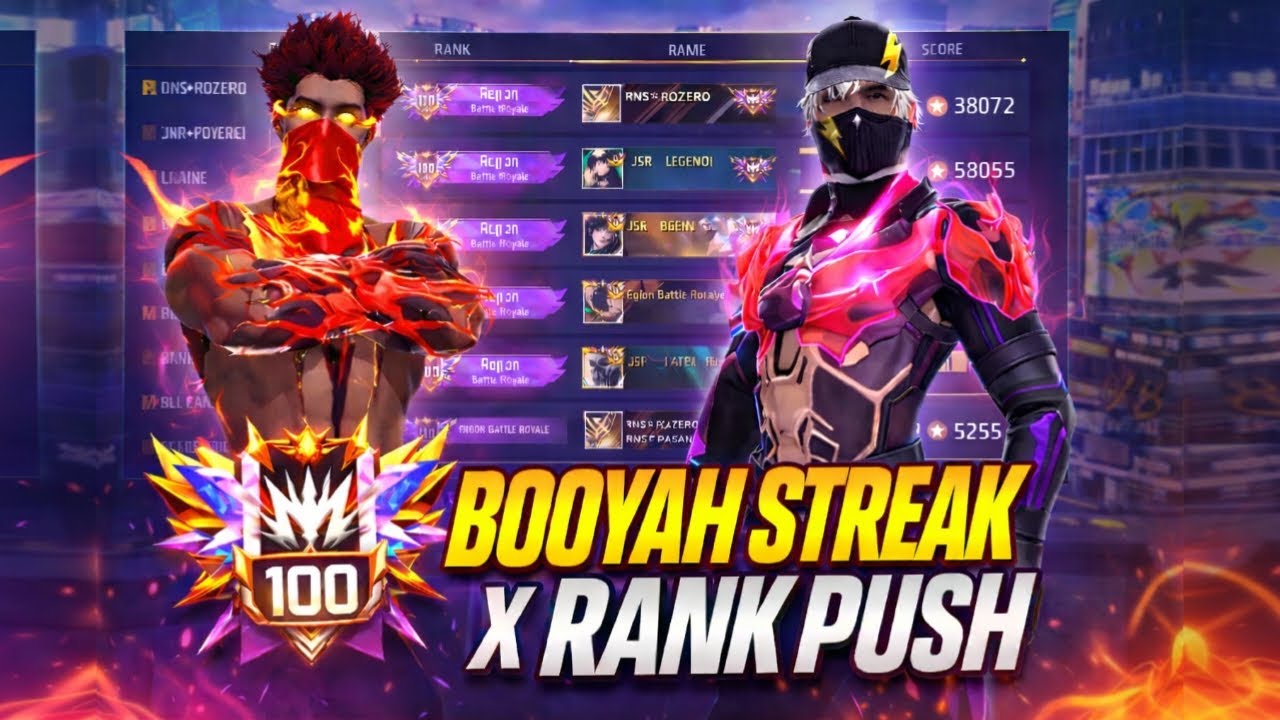 🔴 LIVE Rank 100 Push | BOOYAH STREAK 🔥 | Free Fire MAX Tamil