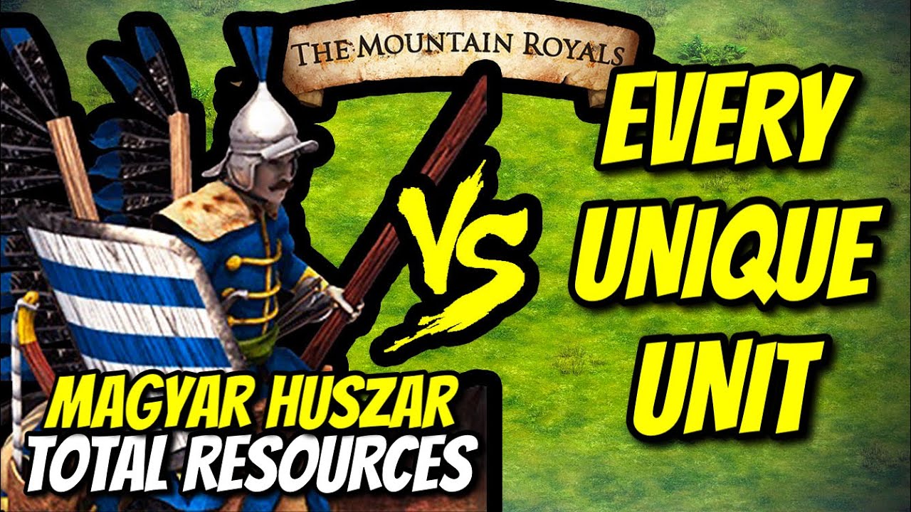 ELITE MAGYAR HUSZAR vs EVERY UNIQUE UNIT (Total Resources) | AoE II: DE