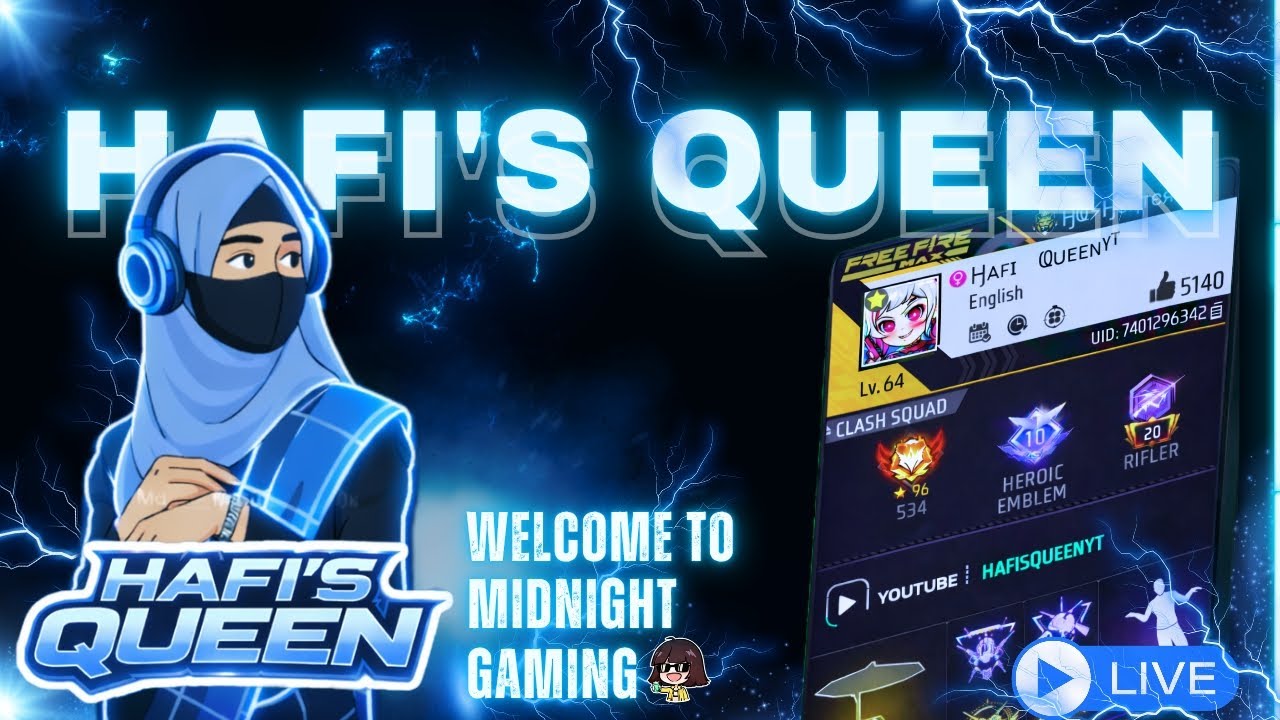 HAFI'S QUEEN YT👑🩵 FREEFIRE TAMIL LIVE 🔴 #femalegamer