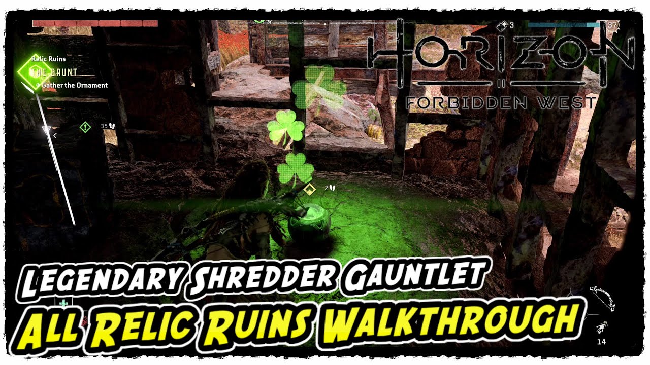 All Relic Ruins Walkthrough in Horizon Forbidden West Ancestor's Return Legendary Shredder Gauntlet