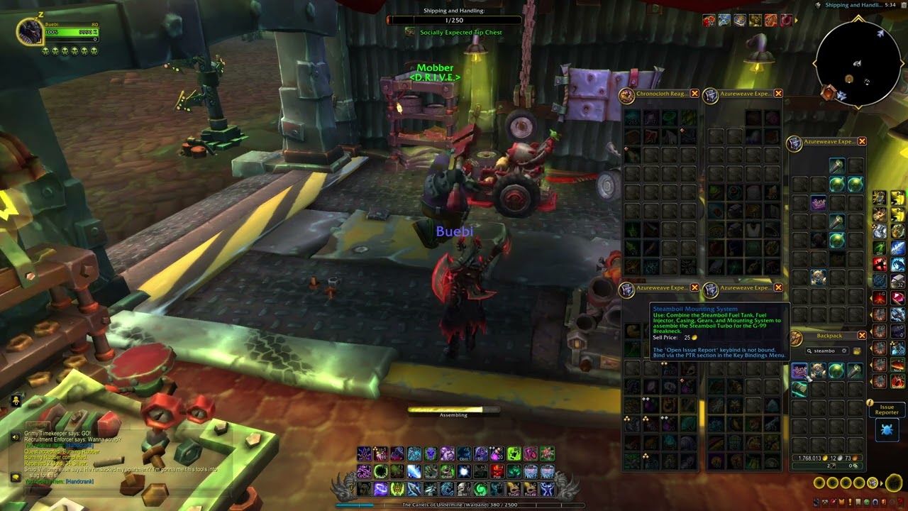 How / Where to change G-99 Breakneck Parts, WoW TWW