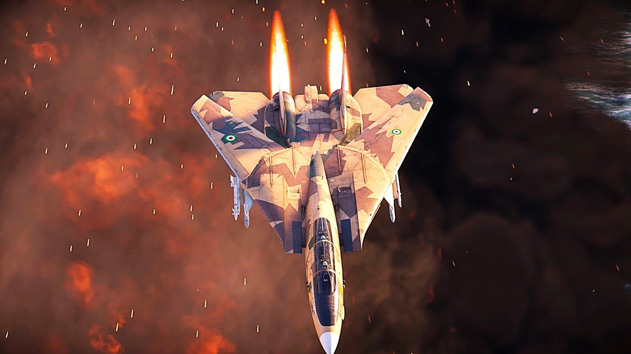 IRAN's F-14 Tomcat vs. Iraqi Su-22: Epic Aerial Showdown in the Skies