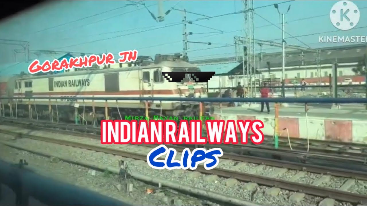 Clips of Wap7 and wap4 📍Gorakhpur jn by the train Bihar sampark kranti express 🛤️🚈