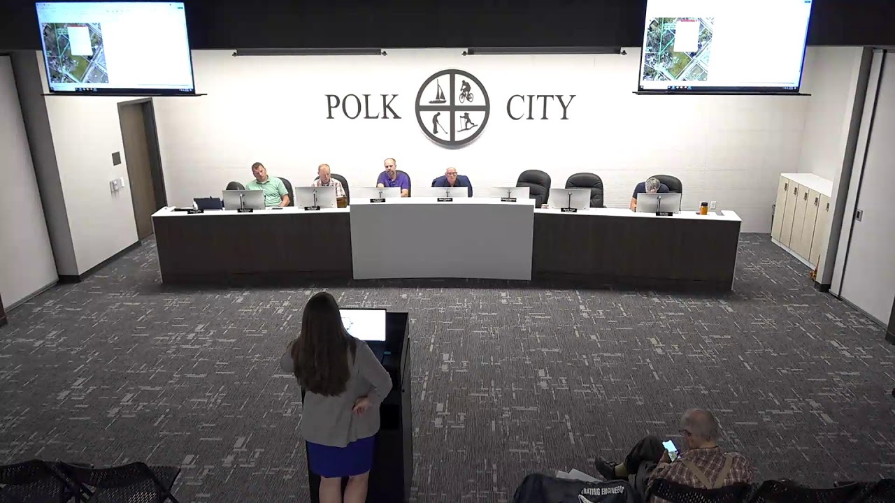 City Council Work Session Meeting: Polk City IA May 12, 2025