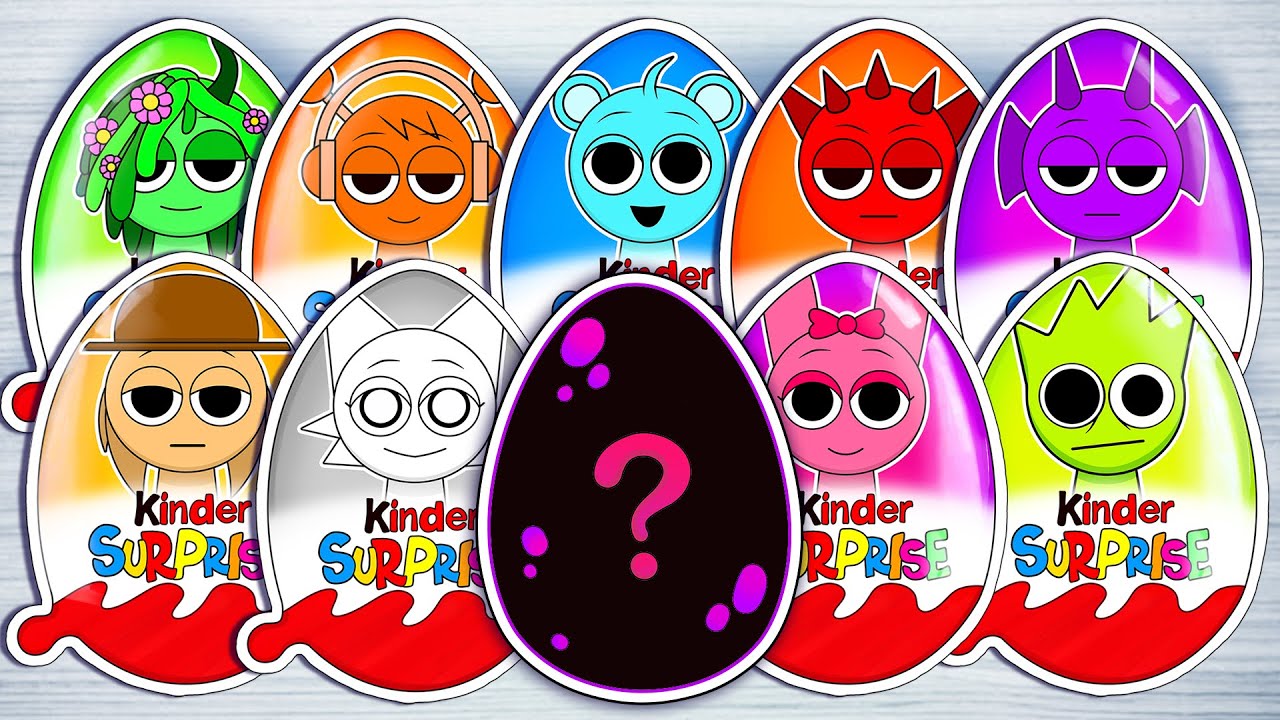 💖Paper DIY💖Incredibox SPRUNKI BLIND BOX Unboxing | GUESS Kinder Joy, Blind bag