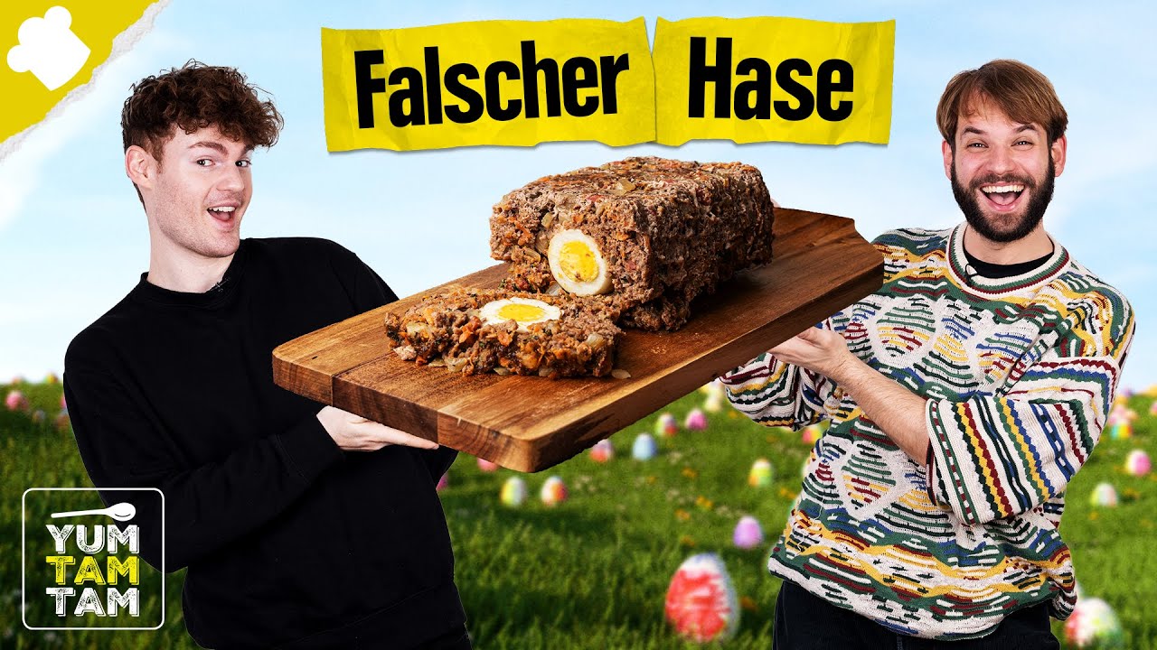 Falscher Hase | Hackbraten Rezept mit Ei zubereiten