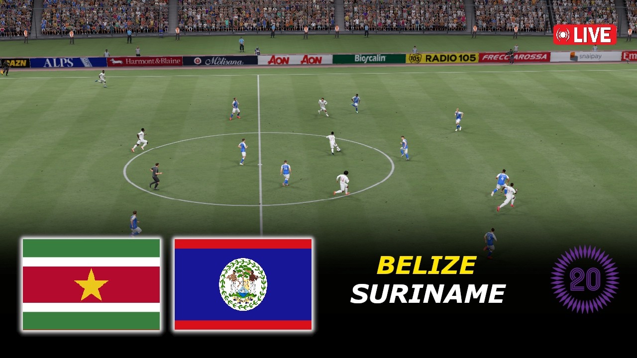 🔴Suriname vs Belize LIVE | CONCACAF U20 Championship 2026 | eFootball Pes21 Simulation
