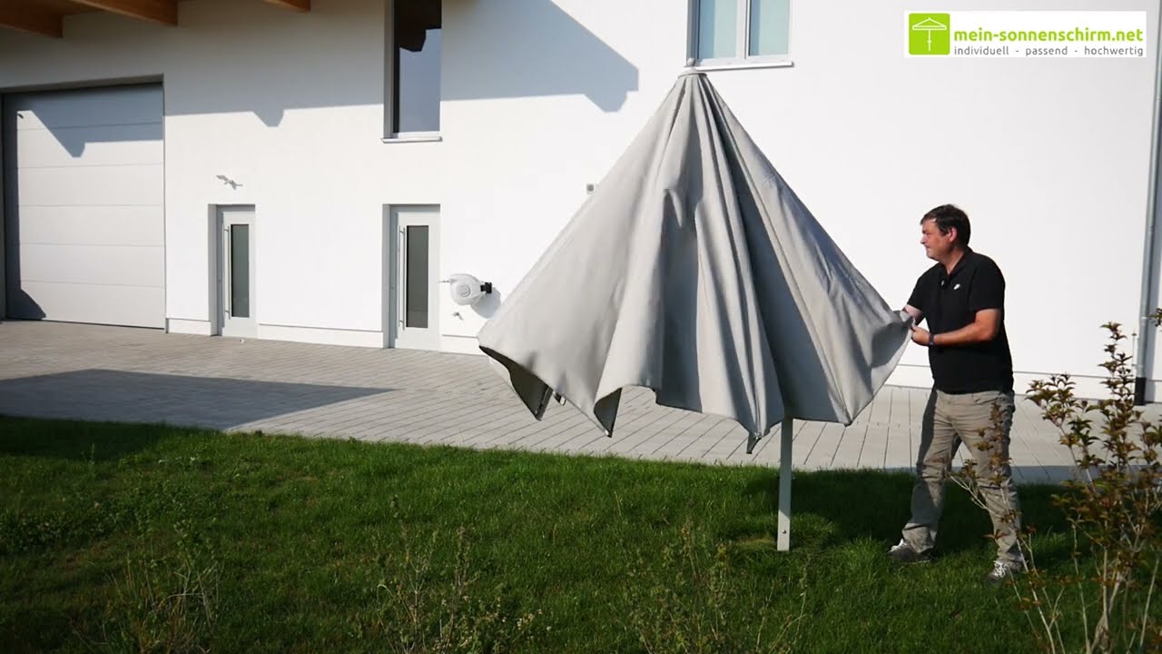 Einfach windstabil! Der hochwertige Caravita Belvedere Ampelschirm