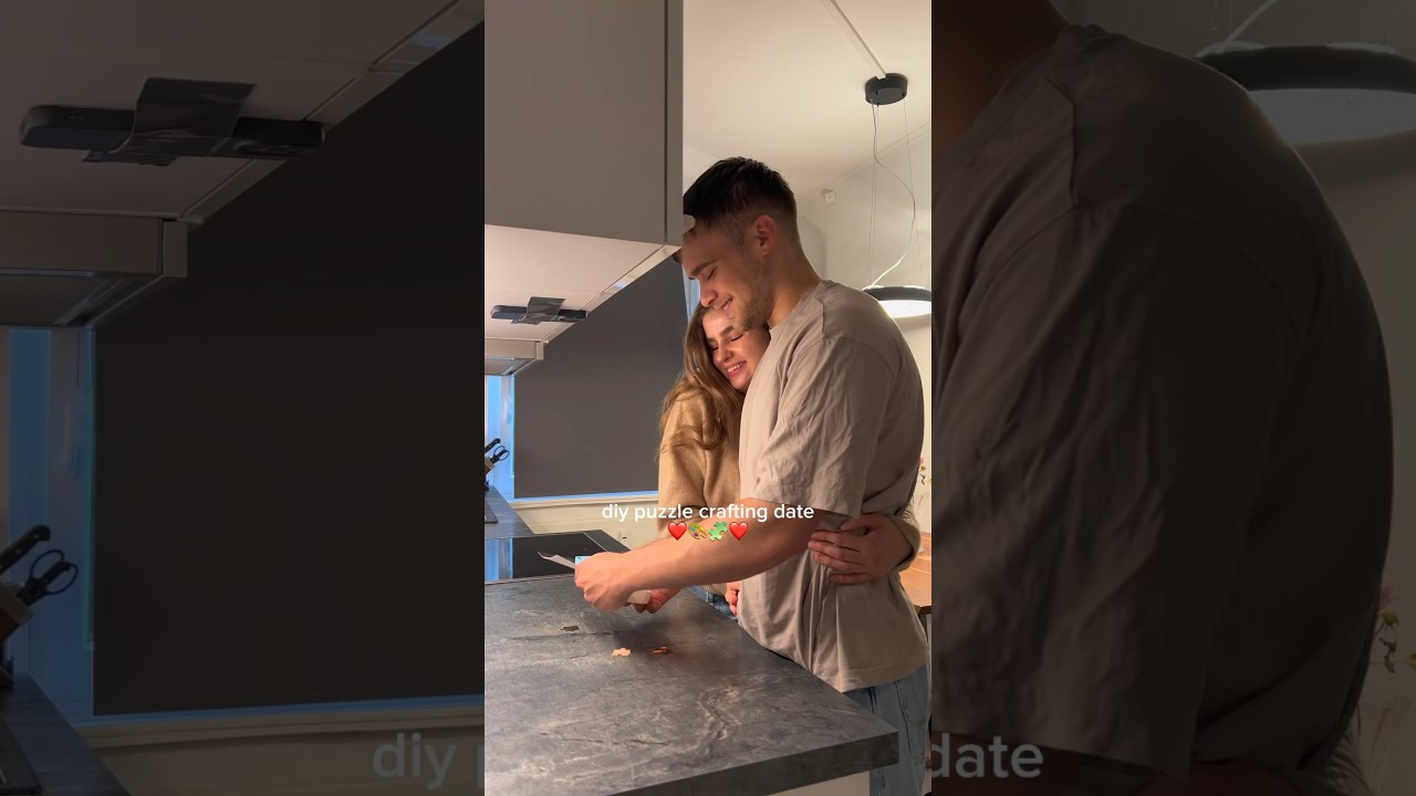 DIY puzzle crafting date ❤️🎨🧩 #beziehung #diy #couple #datenight #couplegoals