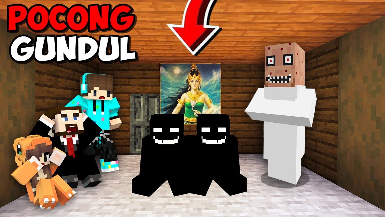 TEROR POCONG GUNDUL PEMUJA NYI RORO KIDUL‼️ KISAH MINECRAFT HANTU ANOMALI‼️
