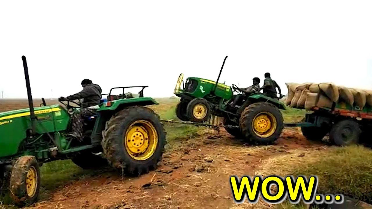 village Amazing Danger Tractor Stunt Video|village real videos