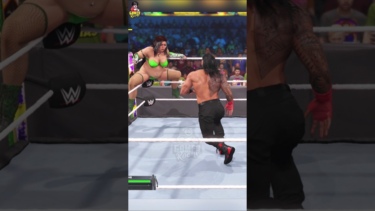 Roman Reigns vs Kylie Kingston Part 3 #wwe #wwe2k24 #brocklesnar #romanreigns #ufcfighter
