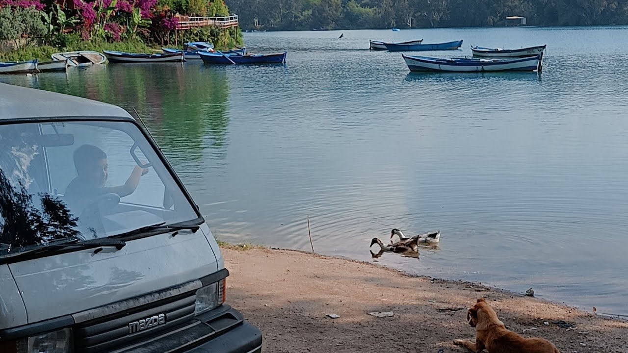 campervanla ilk sabahlama ve doğada kahvaltı