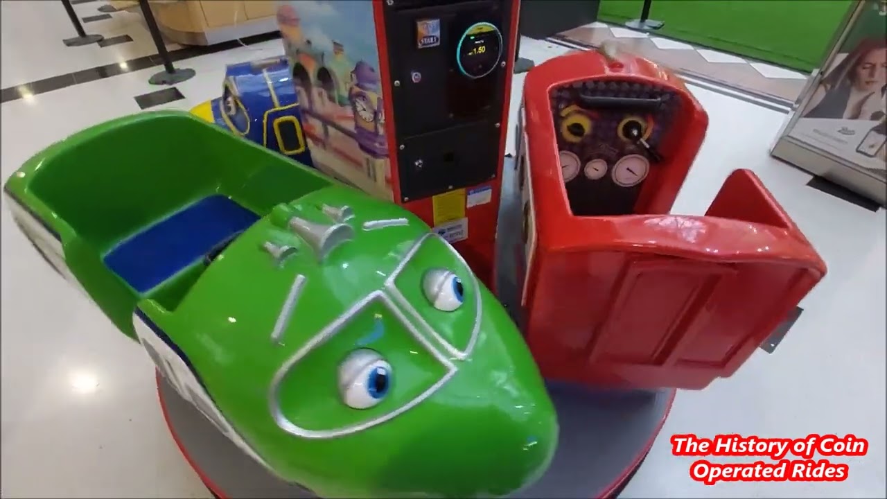 Развлечения 2010-х годов: карусель Ride-On! с монетоприемником для детей — карусель Chuggington