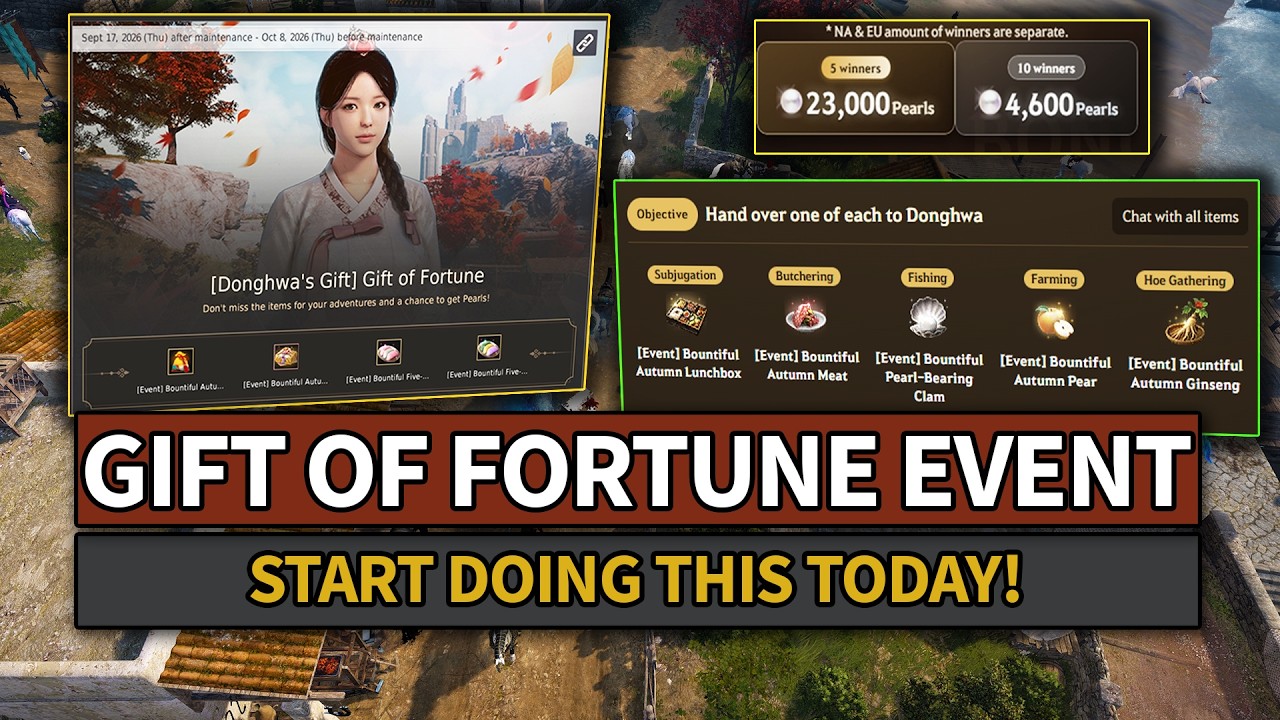Get FREE CRONS From The Gift of Fortune Event Today! | Black Desert Guide