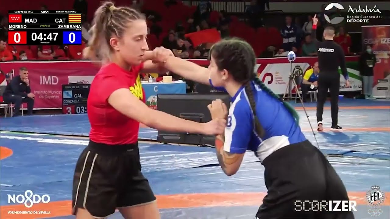 2º R. Repesca - GRAPPLING 53: MORENO MUÑOZ, ESTHER (MAD) ZAMBRANA ANGLADA, SARA (CAT)