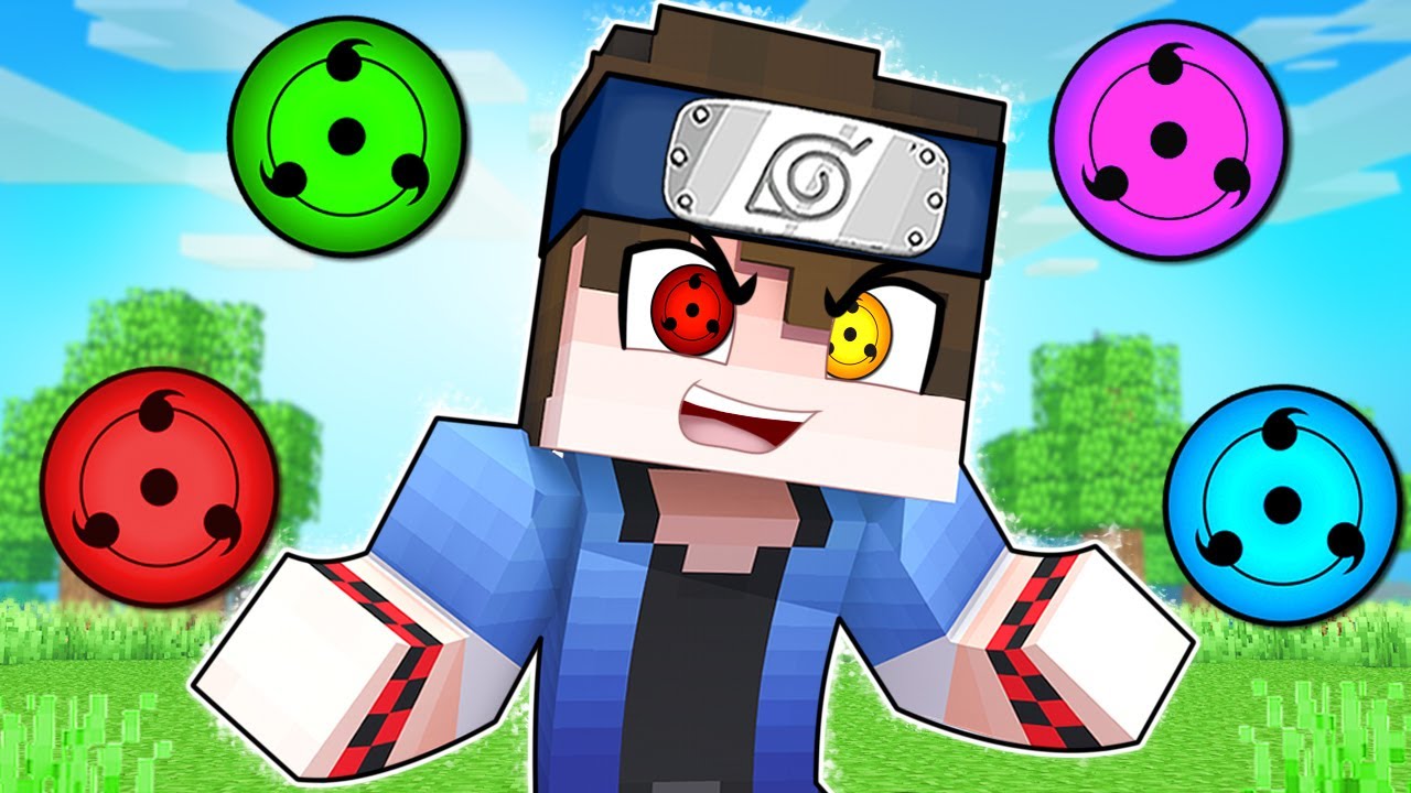 O NINJA COM TODOS os SHARINGAN no MINECRAFT NARUTO