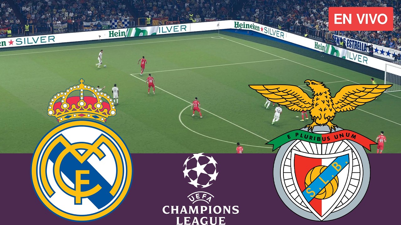 🔴Real Madrid vs Benfica EN VIVO⚽ UEFA Champions League 25/26 Partido completo-Videojuegos simulación