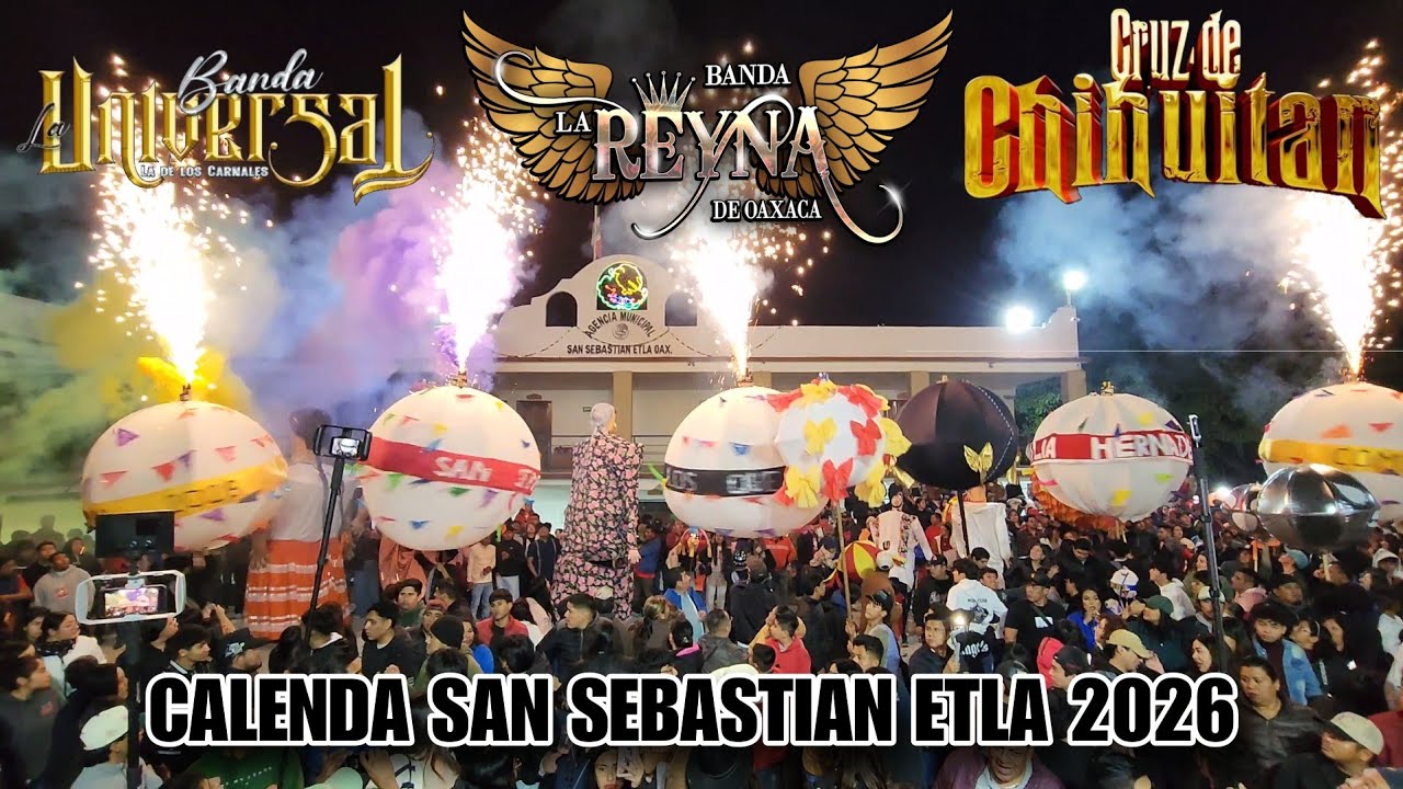 AGARRÓN BANDERO 2026🔥 BANDA LA REYNA DE OAX.🎺 BANDA LA CC Y BANDA LA UNIVERSAL🎺 SAN SEBASTIAN ETLA📸