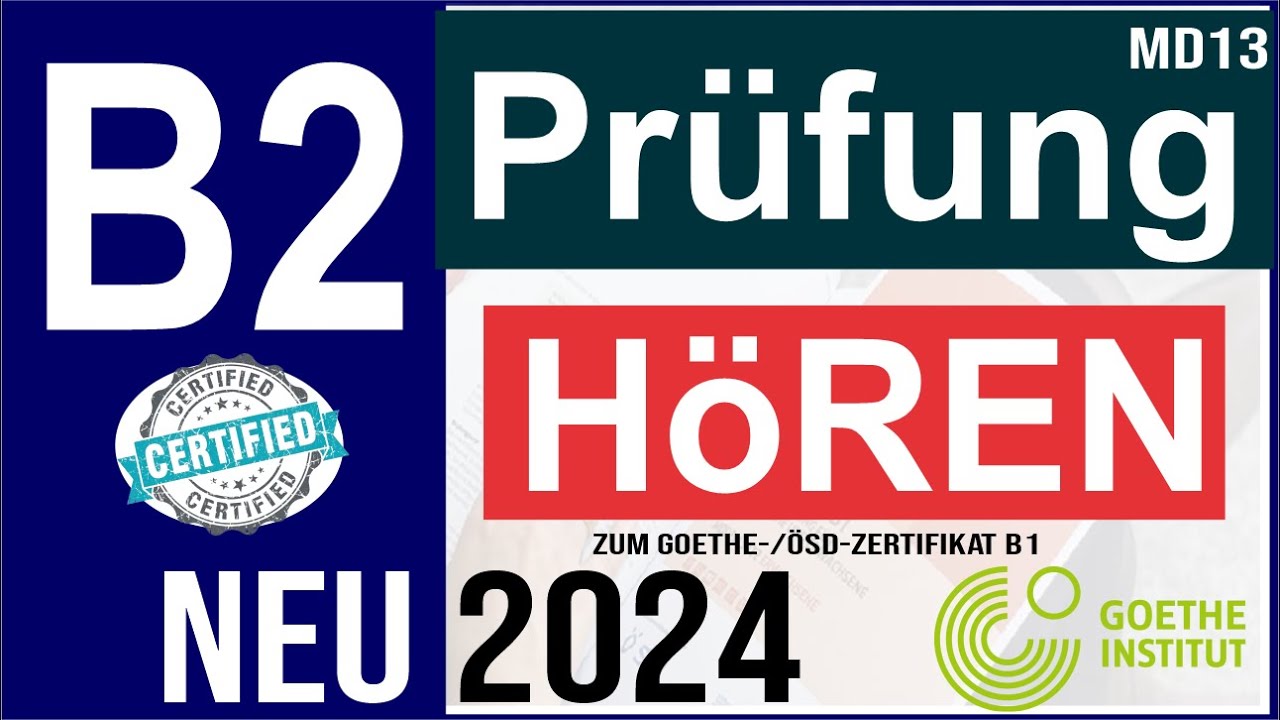 B2 Projekt neu | Goethe Zertifikat B2 hören | Hörverstehen B2 mitLösungen am Ende #learning #2024