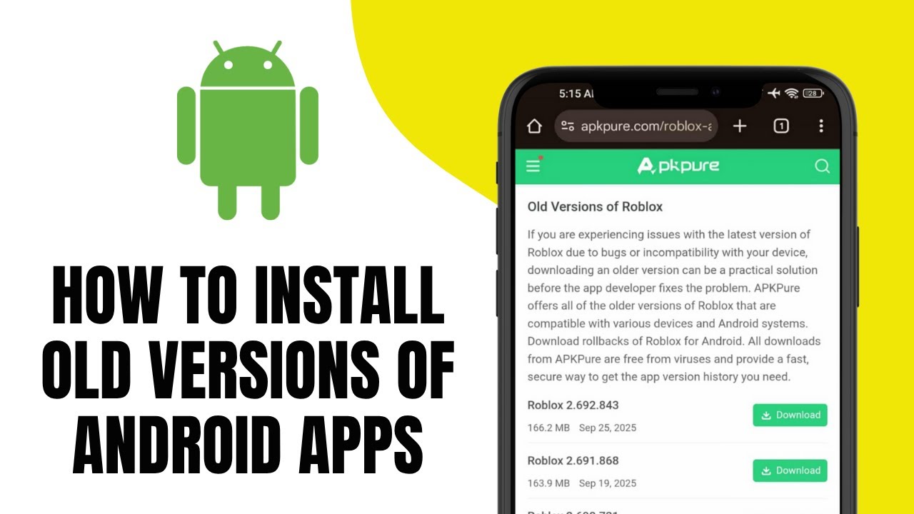 Как установить старые версии приложений Android