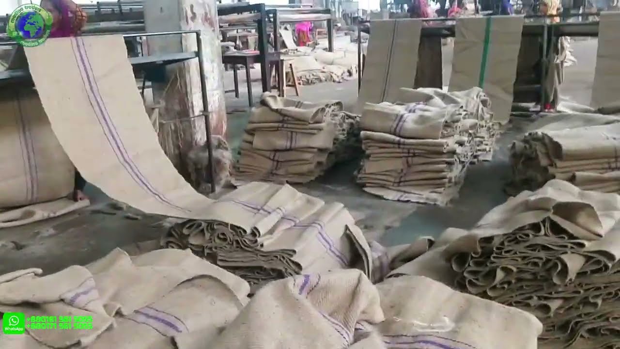 EXPORT QUALITY JUTE GUNNY SACK PRODUCTION INSIDE JUTE MILLS FROM BANGLADESH 