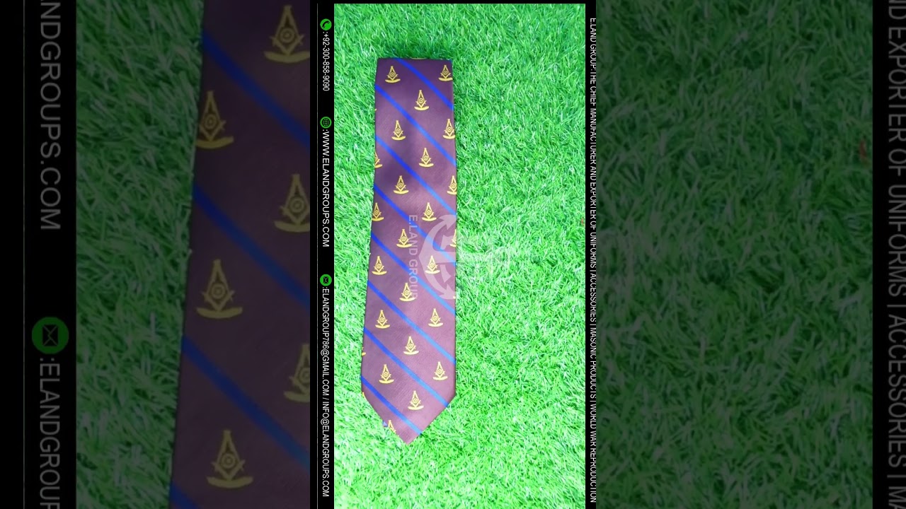 High Quality Masonic Past Master 100% Silk Necktie, Masonic Tie, Masonic Neckties tie