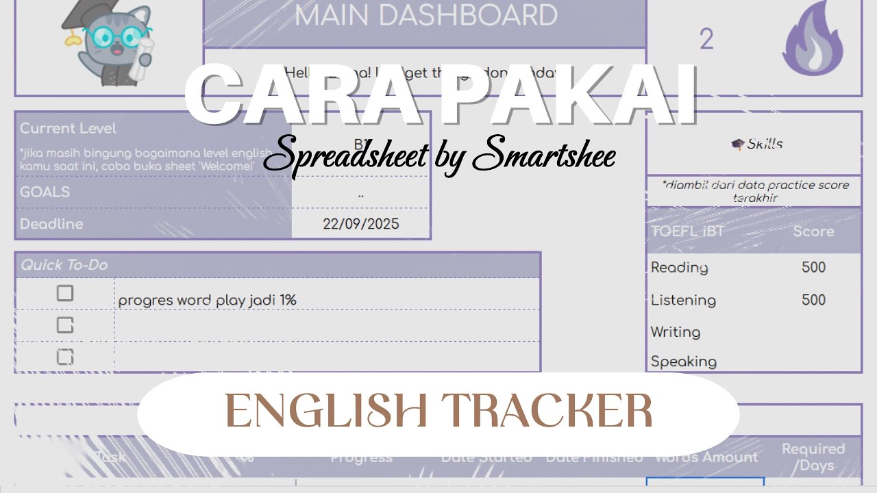 Cara Pakai English Tracker by Smartshee (Full Tutorial untuk Pemula)