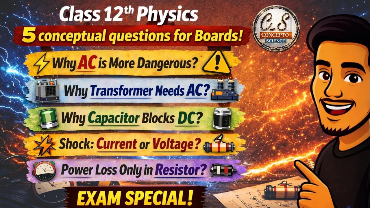 Top 5 Most Conceptual Questions💥 #physics for Boards 2025-26 for #cbse #mpboard