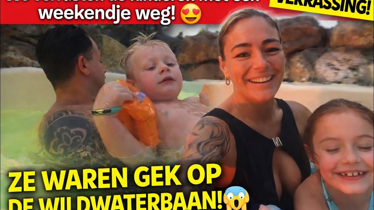 VERRASSING! WE GAAN EEN WEEKENDJE WEG😍 DE KINDEREN WILLEN NIET MEER UIT DE WILDWATERBAAN! 🥳 // #548