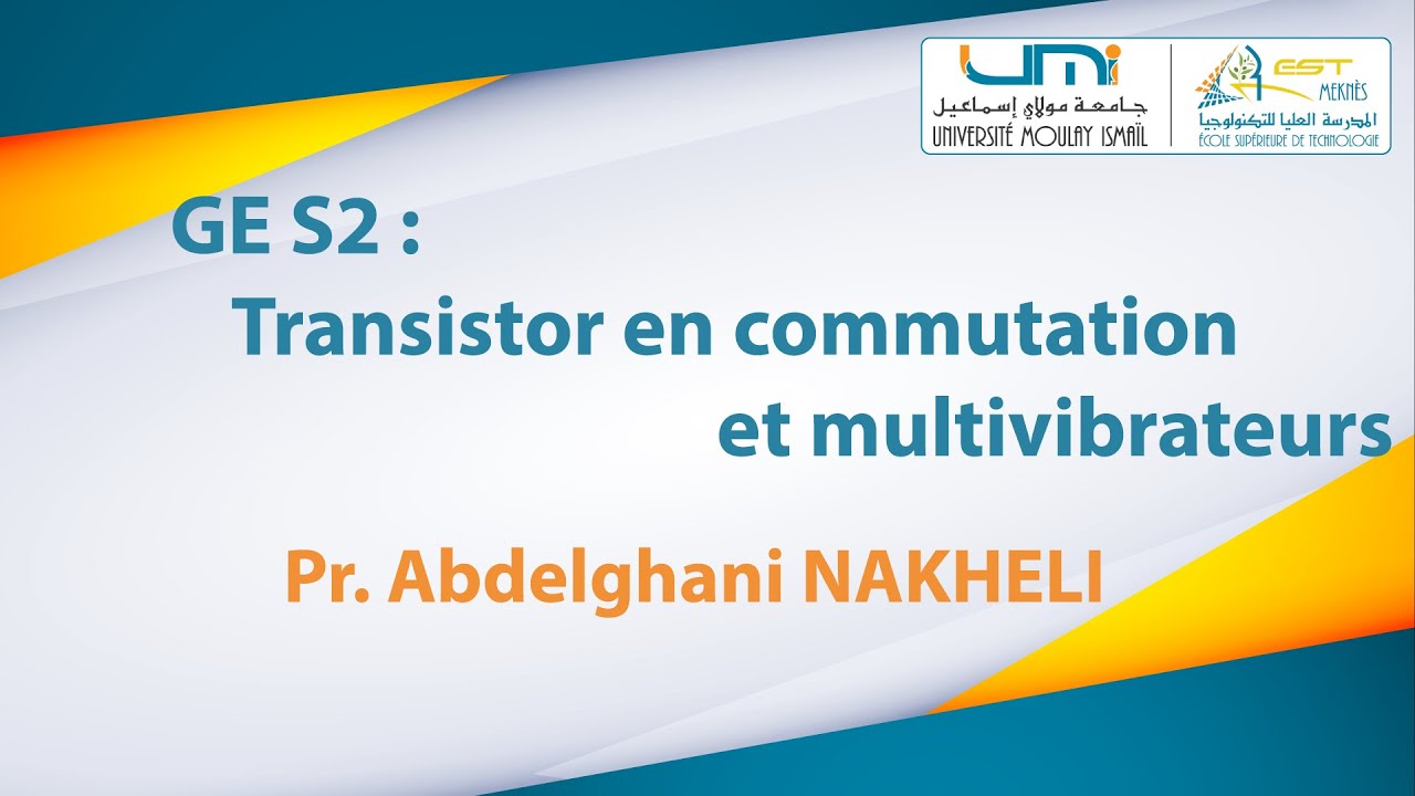 GE S2 : Transistor en commutation et multivibrateurs