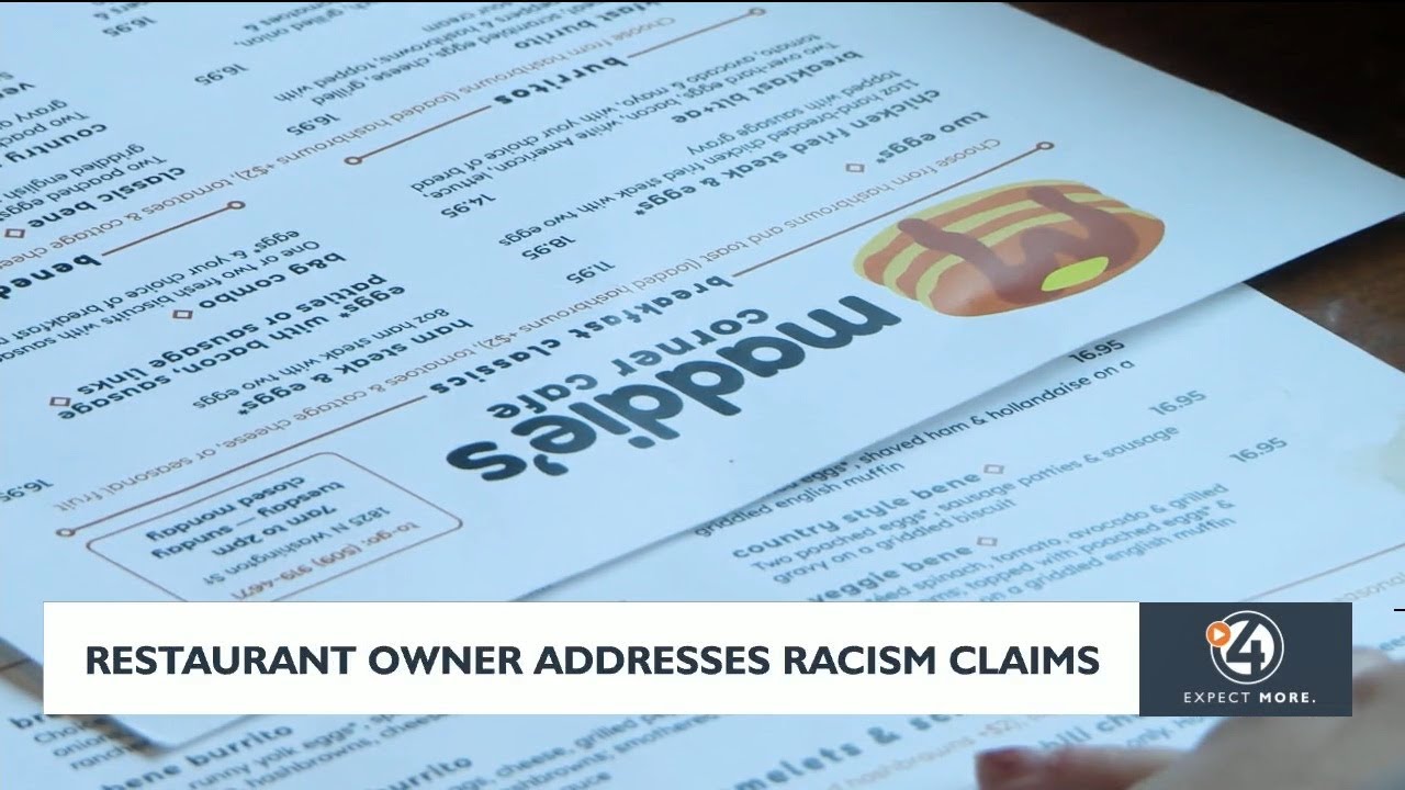 Restaurant owner addresses racist claims