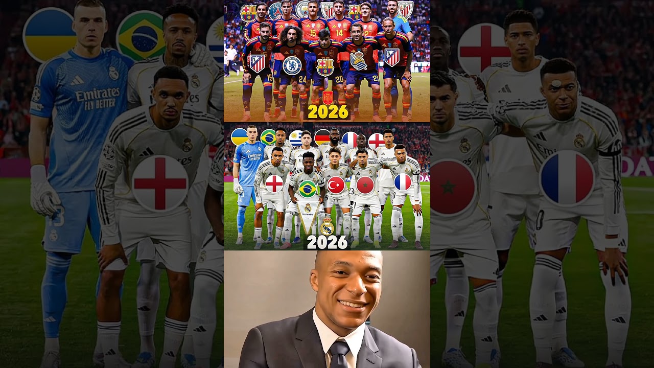 Spain&rsquo;s WC2026 XI : 0 Real Madrid Player.. ❌ Real Madrid&rsquo;s 25/26 XI : 0 Spanish Players..🤯⚽