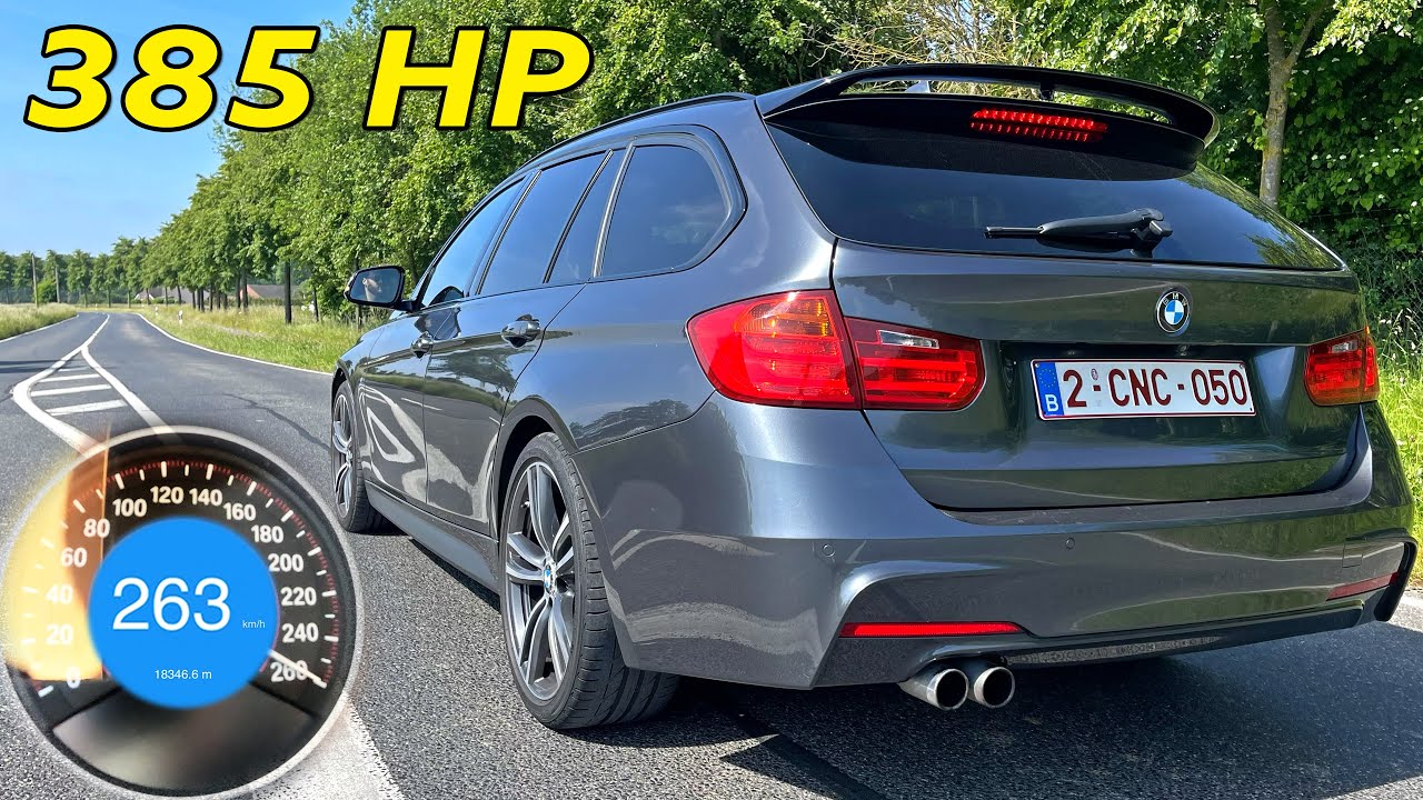 385HP BMW 335d F31 | 100-200 ACCELERATION & 263KM/H AUTOBAHN POV