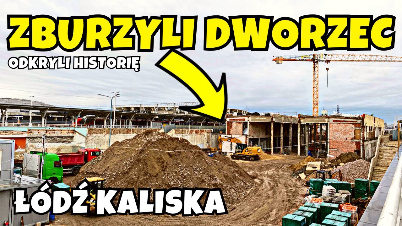 JAK DOSTAĆ SIĘ PERONY? ŁÓDŹ KALISKA REMONT TRWA. Jak się tu poruszać? Co znaleźli podczas rozbiórki