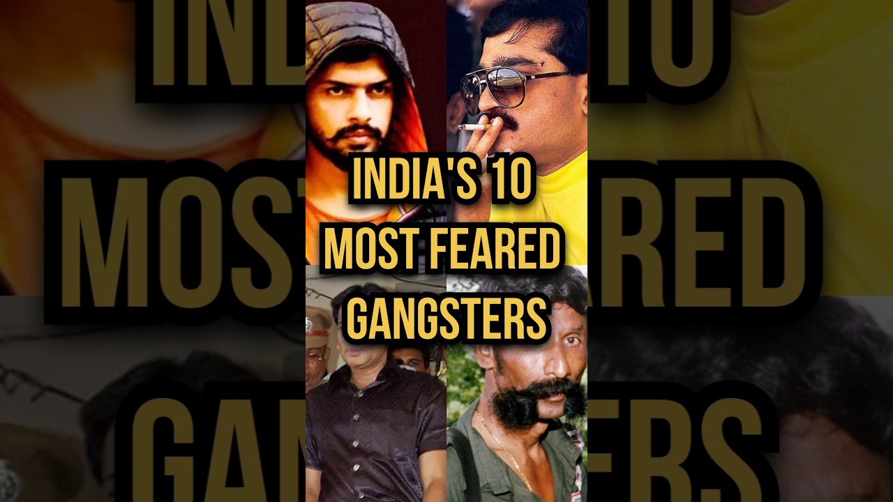 🔫😤India's 10 MOST FEARED GANGSTERS!! #top10 #gangsters #don #lawrencebishnoi #mumbai #shorts #top5