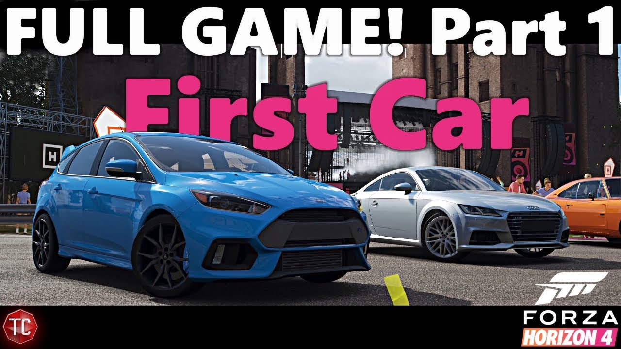 Forza Horizon 4 FULL GAME Let's Play: Part 1! OUR FIRST CAR! Xbox One 4K Gameplay