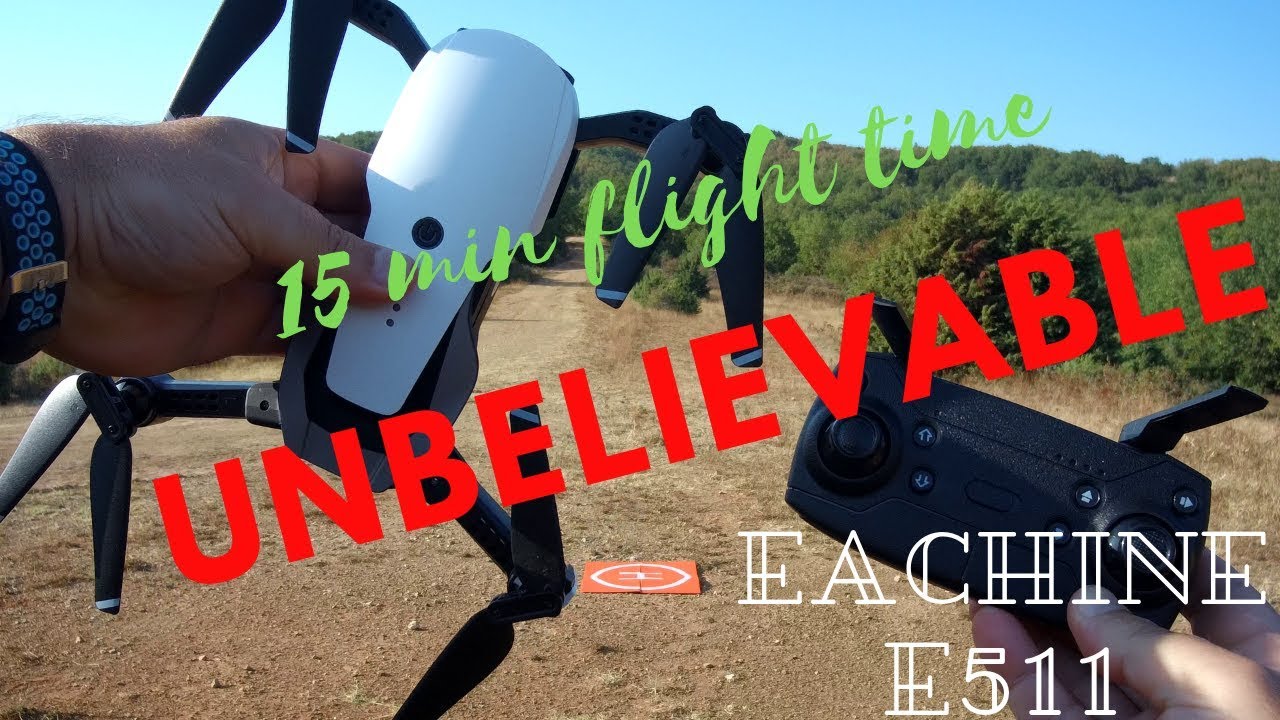 Eachine E511 Long flying foldable 1080P Camera Drone| Flight Test Review