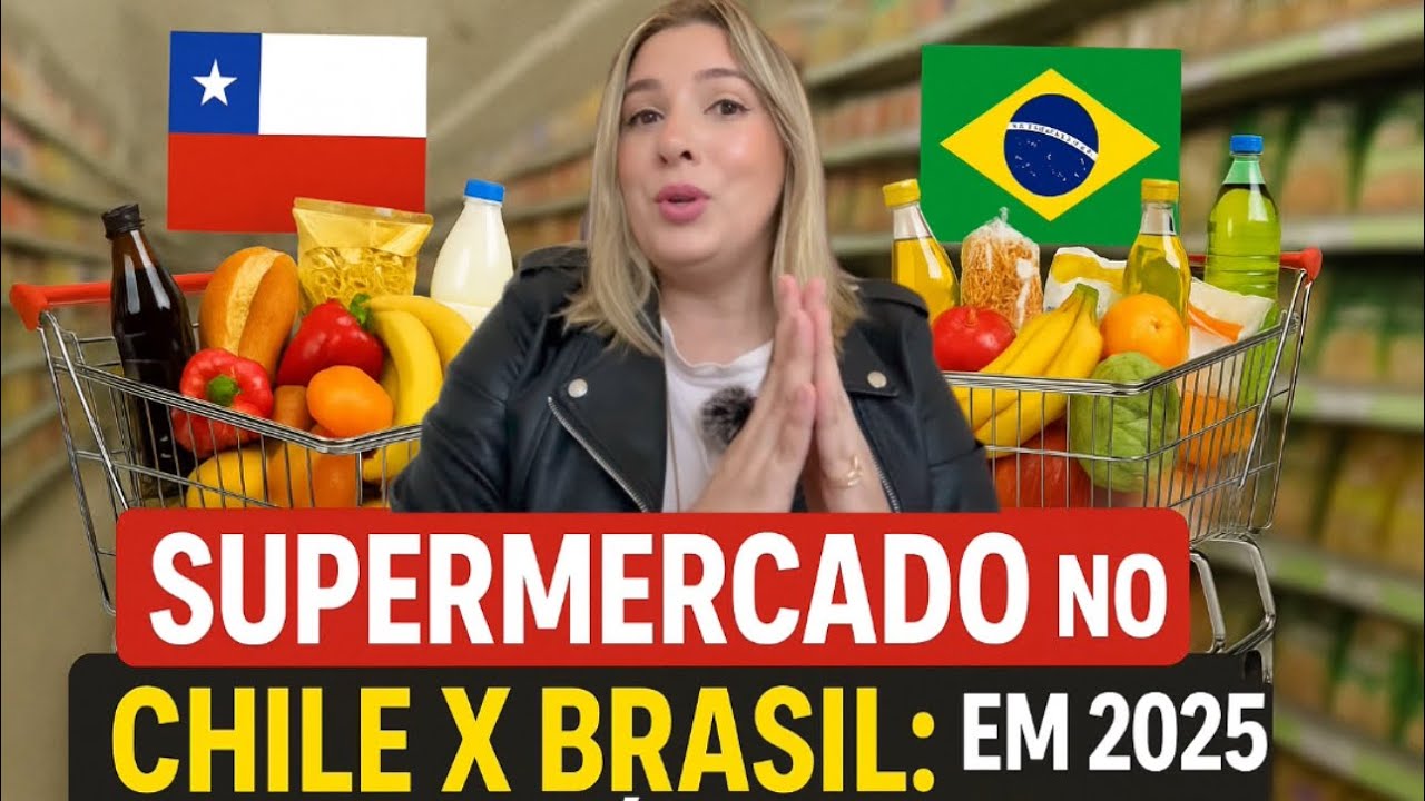 🇨🇱QUANTO CUSTA FAZER COMPRAS NO SUPERMERCADO BRASIL X CHILE ?QUAL MAIS BARATO
