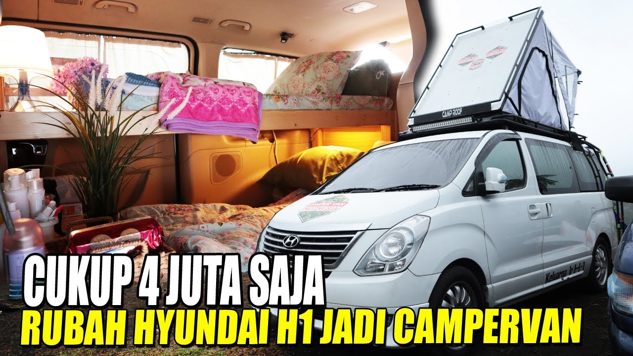 PALING MURAH BIAYA HYUNDAI H1 MENJADI CAMPERVAN MOTORHOME BISA TIDUR NYAMAN #CAMPERVAN MOTORHOME