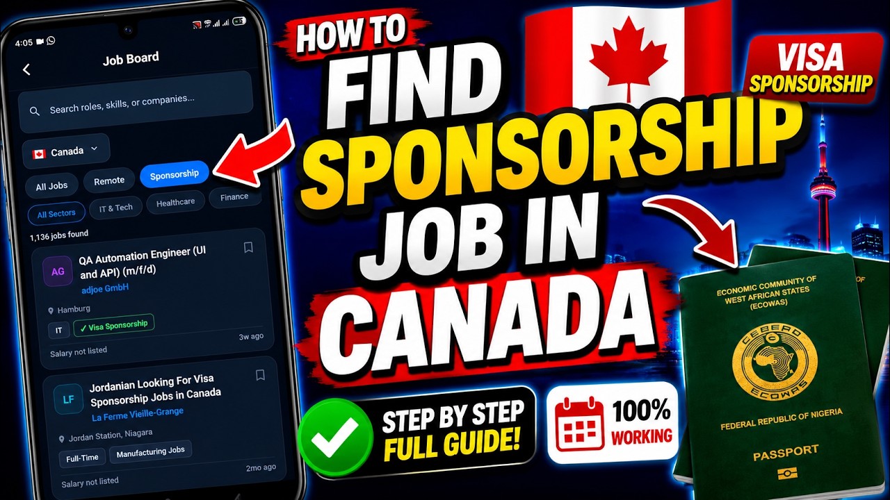 How To Find Sponsorship Jobs In Canada 🇨🇦 (Step By Step Guide)